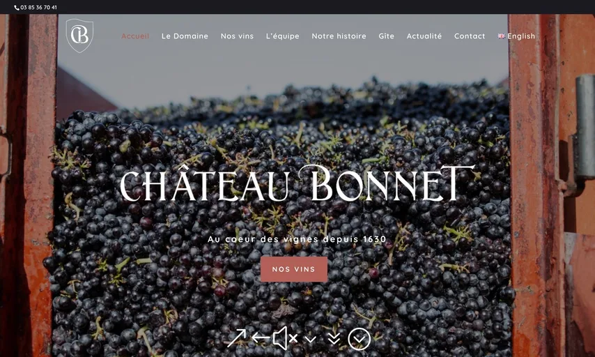 Aperçu du site de Château Bonnet