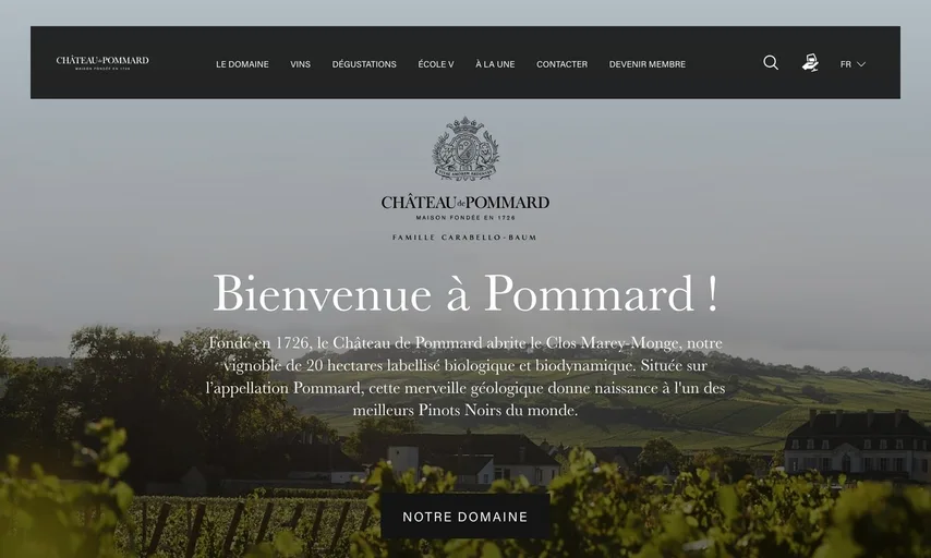 Aperçu du site de Château de Pommard