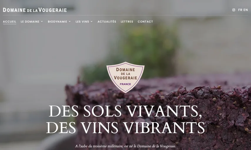 Aperçu du site de Domaine de la Vougeraie